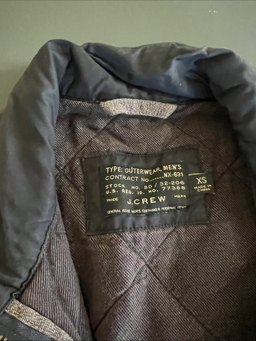 J. Crew Men's Black Quilted Lightweight Shirt Jacket